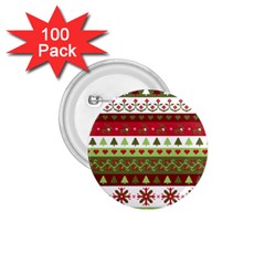 Christmas Spirit Pattern 1 75  Buttons (100 Pack)  by patternstudio