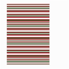 Christmas Stripes Pattern Large Garden Flag (two Sides) by patternstudio