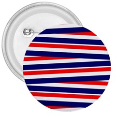 Red White Blue Patriotic Ribbons 3  Buttons by Celenk
