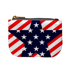 Patriotic Usa Stars Stripes Red Mini Coin Purses by Celenk