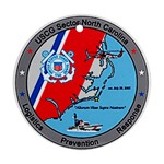 Coast Guard Sector North Carolina  Round Ornament (Two Sides) Front