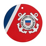 Coast Guard Sector North Carolina  Round Ornament (Two Sides) Back