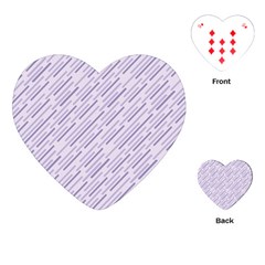Halloween Lilac Paper Pattern Playing Cards (heart)  by Celenk