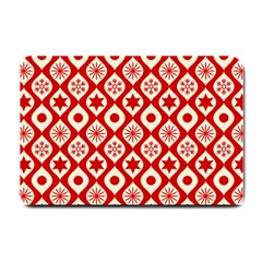 Ornate Christmas Decor Pattern Small Doormat  by patternstudio