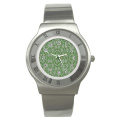 Art Pattern Design Holiday Color Stainless Steel Watch by Celenk