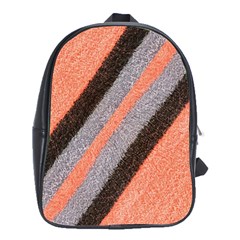 Fabric Textile Texture Surface School Bag (xl) by Celenk