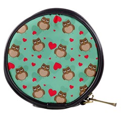 Owl Valentine s Day Pattern Mini Makeup Bags by Bigfootshirtshop