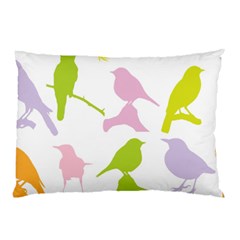 Birds Colourful Background Pillow Case (two Sides)