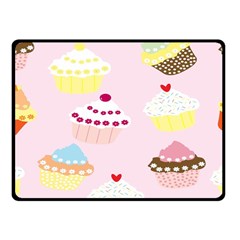 Cupcakes Wallpaper Paper Background Fleece Blanket (small) by Celenk