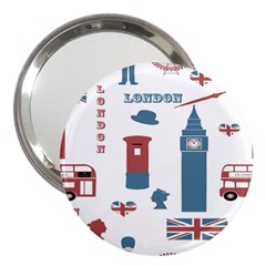 London Icons Symbols Landmark 3  Handbag Mirrors by Celenk