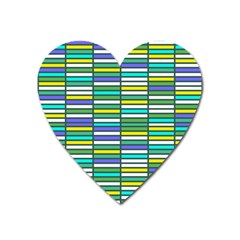 Color Grid 03 Heart Magnet