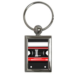 Compact Cassette Musicassette Mc Key Chains (rectangle)  by Celenk