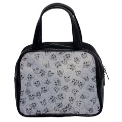A Lot Of Skulls Grey Classic Handbags (2 Sides) by jumpercat