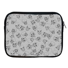 A Lot Of Skulls Grey Apple Ipad 2/3/4 Zipper Cases by jumpercat