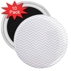 Light Chevron 3  Magnets (10 Pack)  by jumpercat