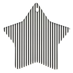 Basic Vertical Stripes Star Ornament (two Sides) by jumpercat