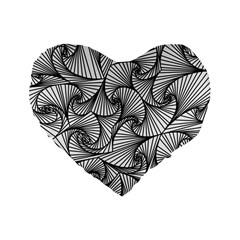 Fractal Sketch Light Standard 16  Premium Heart Shape Cushions by jumpercat