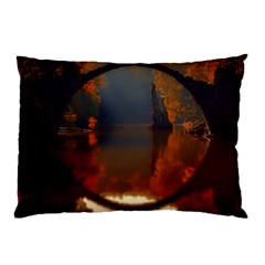 River Water Reflections Autumn Pillow Case (two Sides) by BangZart