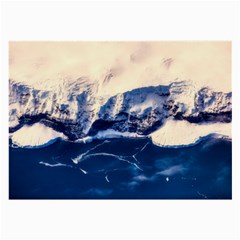 Antarctica Mountains Sunrise Snow Large Glasses Cloth by BangZart