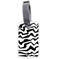 Polynoise Bw Luggage Tags (one Side)  by jumpercat