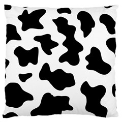 Animal Print Black And White Black Large Cushion Case (one Side) by BangZart