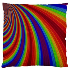 Abstract Pattern Lines Wave Large Cushion Case (one Side) by BangZart
