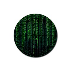 Matrix Communication Software Pc Rubber Coaster (round)  by BangZart