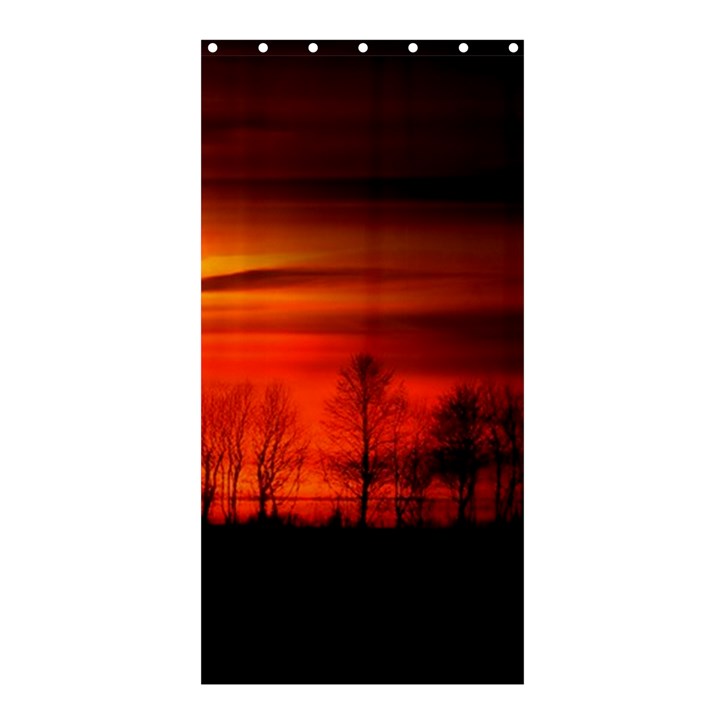 Tree Series Sun Orange Sunset Shower Curtain 36  x 72  (Stall) 