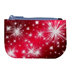 Christmas Star Advent Background Large Coin Purse by BangZart