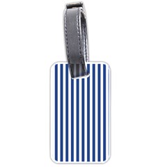 Blue Stripes Luggage Tags (one Side)  by jumpercat