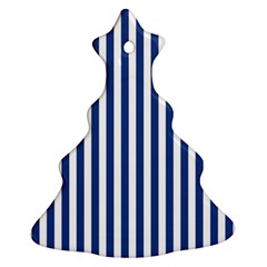 Blue Stripes Ornament (christmas Tree)  by jumpercat
