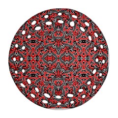 Exotic Intricate Modern Pattern Round Filigree Ornament (two Sides) by dflcprints