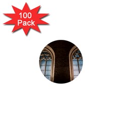 Church Window Church 1  Mini Buttons (100 Pack)  by BangZart