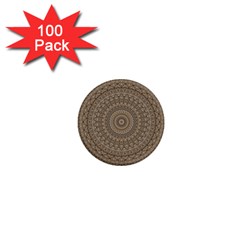 Background Mandala 1  Mini Buttons (100 Pack)  by BangZart