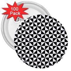 Triangle Pattern Simple Triangular 3  Buttons (100 Pack)  by BangZart