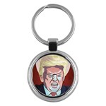 Donald Trump Pop Art President Usa Key Chains (Round)  Front