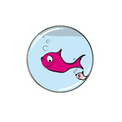 Fish Swarm Meeresbewohner Creature Hat Clip Ball Marker (4 Pack) by BangZart