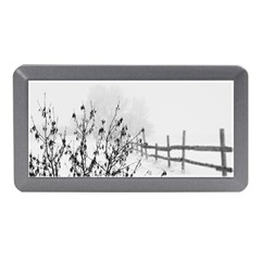 Snow Winter Cold Landscape Fence Memory Card Reader (mini) by BangZart