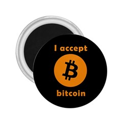 I Accept Bitcoin 2 25  Magnets by Valentinaart