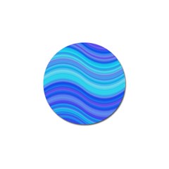 Blue Background Water Design Wave Golf Ball Marker