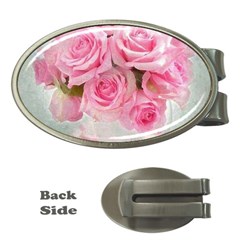 Pink Roses Money Clips (oval)  by NouveauDesign