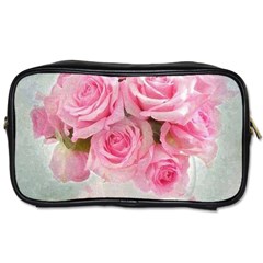 Pink Roses Toiletries Bags 2-side by NouveauDesign