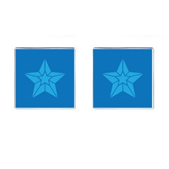 Star Design Pattern Texture Sign Cufflinks (square) by Celenk