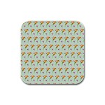 Birds Hummingbirds Wings Rubber Square Coaster (4 pack) 