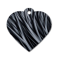 Fractal Mathematics Abstract Dog Tag Heart (one Side) by Celenk
