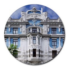 Squad Latvia Architecture Round Mousepads by Celenk