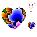 Fractal Background Pattern Color Playing Cards (Heart) 