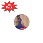 Fabric Textile Abstract Pattern 1  Mini Buttons (10 pack) 