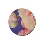 Fabric Textile Abstract Pattern Rubber Coaster (Round) 