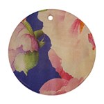 Fabric Textile Abstract Pattern Round Ornament (Two Sides)